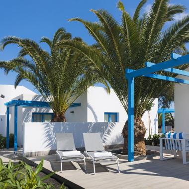 Terraza vista jardín Elba Lanzarote